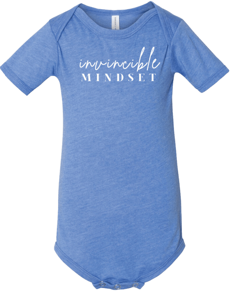 Infant Invincible Mindset Bodysuit Heather Columbia Blue