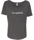 Live in Gratitude Tee Grey 2