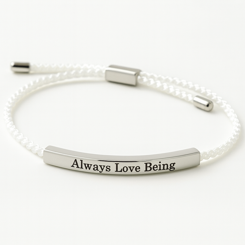 Always Love Being Silver Bracelet
