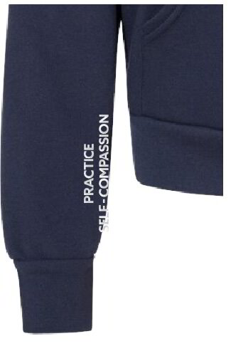 Youth Be Kind Fleece Hoodie Navy 2