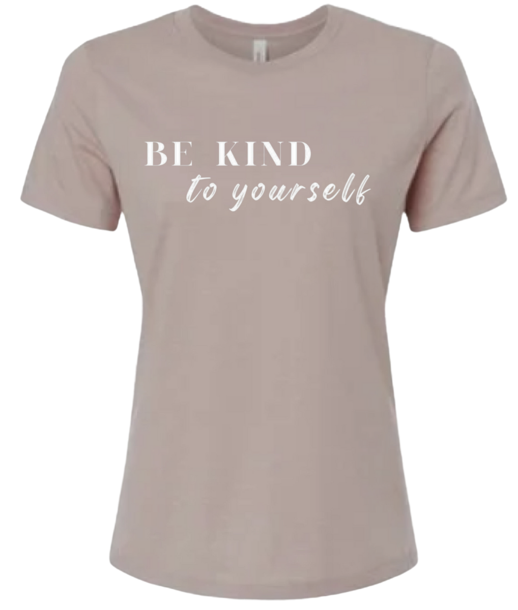 Be Kind To Yourself Tee Heather Pink 2