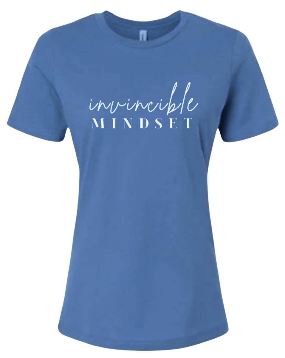 Invincible Mindset Tee Lavender Blue