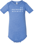 Infant Invincible Mindset Bodysuit Heather Columbia Blue