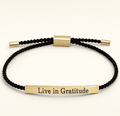Live in Gratitude Bracelet Black Band