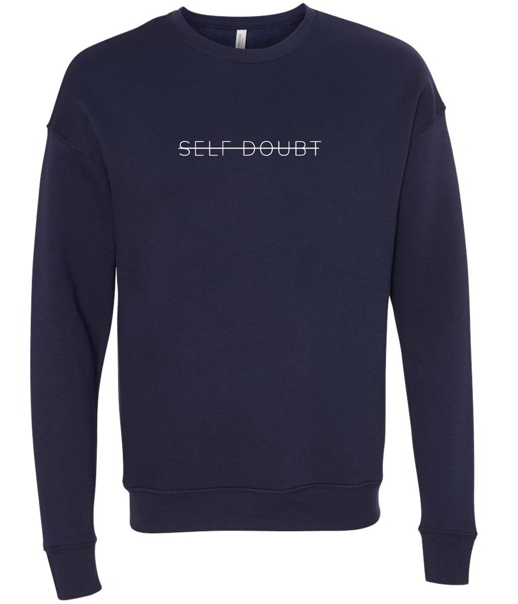No Self Doubt Crewneck Navy