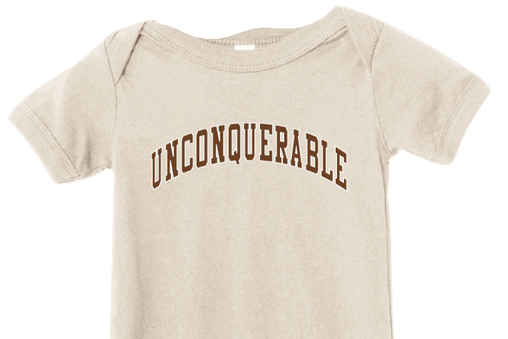 Infant Unconquerable Onesie Cream