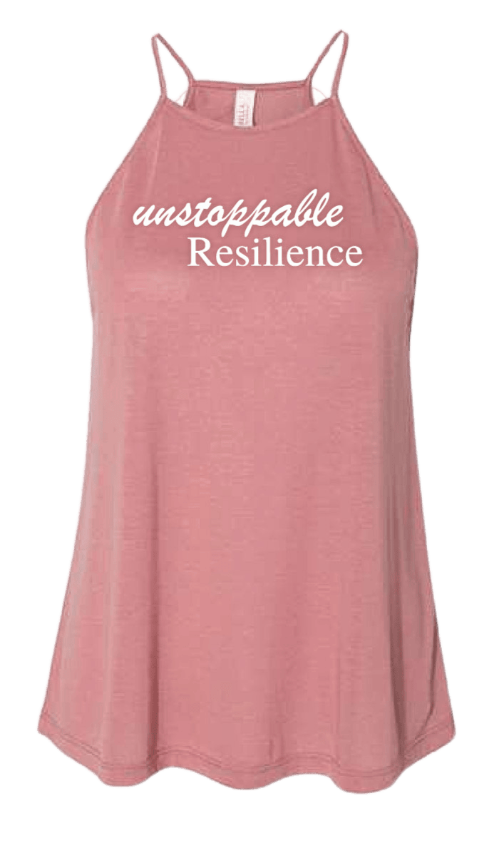Unstoppable Resilience Flowy Tank Mauve