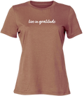 Live in Gratitude Tee Chestnut 2